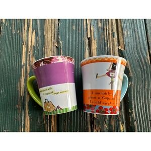 Curly Girl Design Santa Barbara Design Studio Mugs Set of 2 Leigh Standley Quote